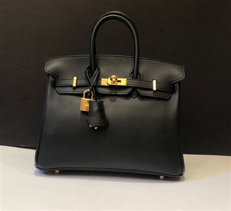 hermes birkin 25 black gold hardware